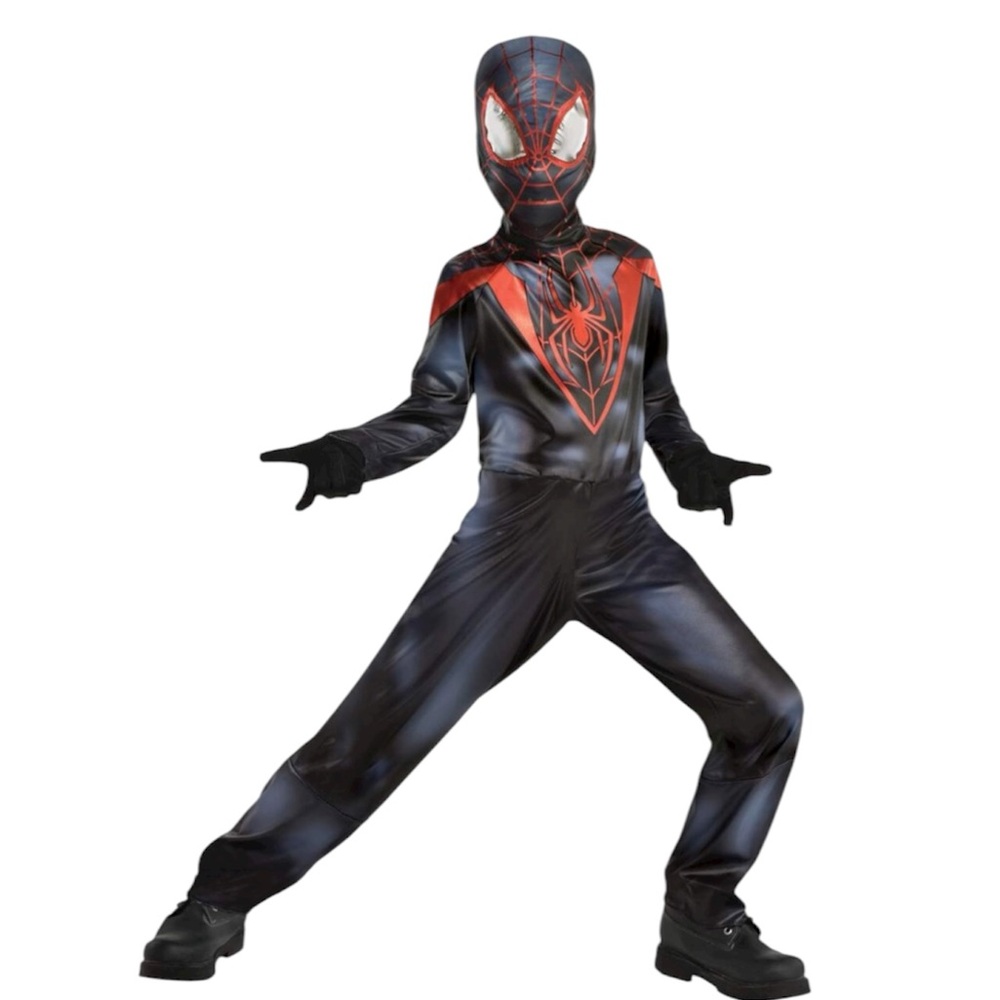 Marvel Spider Man Miles Morales Black & Red Boys’ Halloween Costume